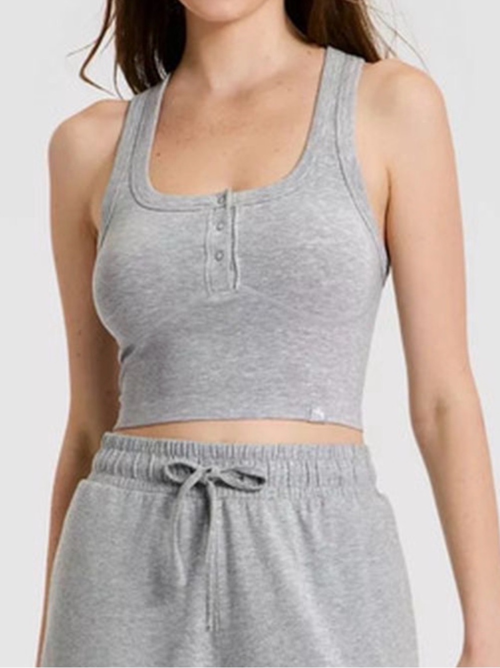 Joylab Seamless Henley tank top